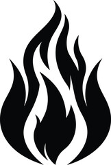 vector illustration of a fire