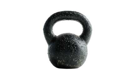 Unique kettlebell with fluid resistance, isolated on white background
