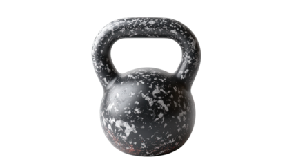 Unique kettlebell with fluid resistance, isolated on white background
