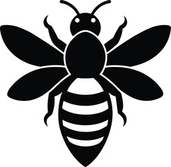 vector illustration of a bee