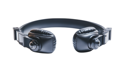 Wireless EEG headset for brainwave monitoring, background isolated on a Transparent background, PNG file.