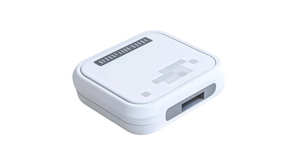 Wireless medical data logger, background isolated on a Transparent background, PNG file.