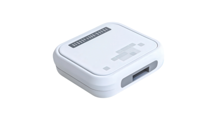 Wireless medical data logger, background isolated on a Transparent background, PNG file.