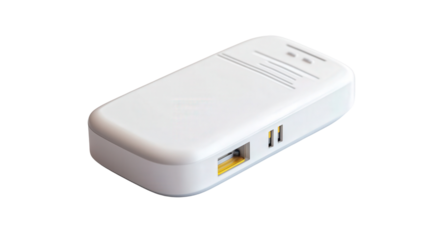 Wireless medical data logger, background isolated on a Transparent background, PNG file.