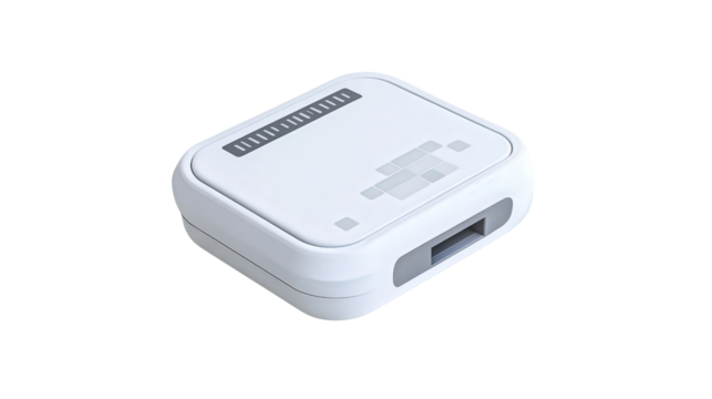 Wireless medical data logger, background isolated on a Transparent background, PNG file.