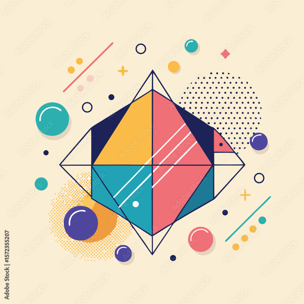 Poster abstract simple geometric vector seamless pattern with gold line texture on white background. light 
