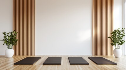 cozy cardio, Serene Cardio Workout in Stylish Home Gym with Bamboo Elements and Soft Textiles cozy workout, indoor fitness, home cardio,