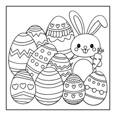 funny easter egg coloring pages