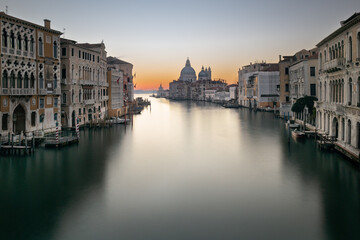 The Accademia Bridge is the southernmost of the four Venice bridges that cross the Grand Canal.