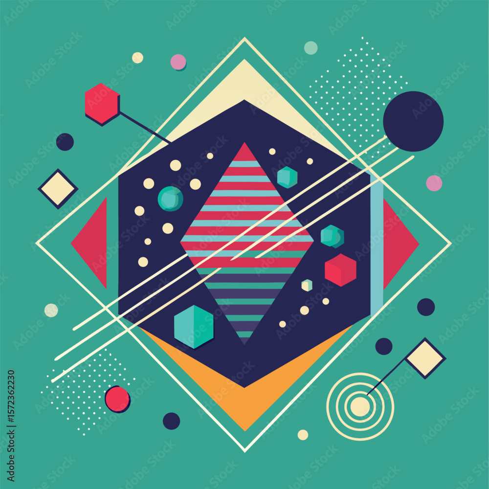 Poster abstract simple geometric vector seamless pattern with gold line texture on white background. light 