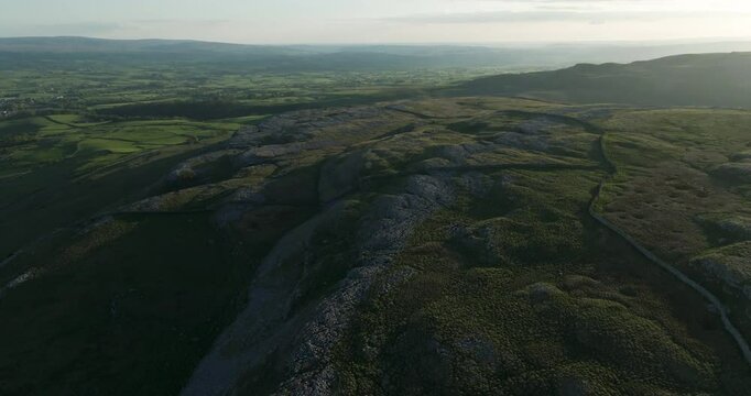 Flying above Chape Le Dale in Yorkshire Dales