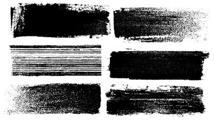 Linocut, relief printing, letterpress square shape rough textures set. Paint roller stains, Lino ink over played grungy remains.