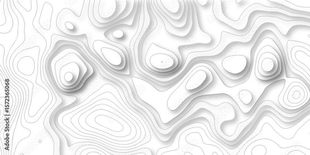 Poster lines topographic contour lines grid map seamless pattern. geographic mountain relief. abstract line
