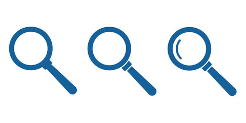 Magnifying glass icon, magnifier icon. search icon . eps 10