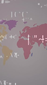 Animation of falling covid icons over globet