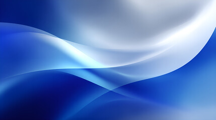 Obraz premium Abstract background with blue and white gradient combination, smooth curved shapes and soft light effects, smooth texture, modern and professional atmosphere