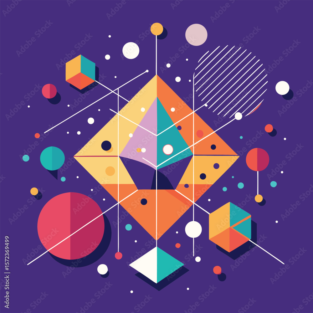 Poster abstract simple geometric vector seamless pattern with gold line texture on white background. light 