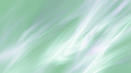 Ethereal Abstract Digital Art: Soft Green-White Hues & Serene Flow