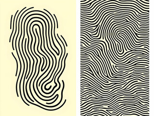 Abstract Fingerprint Illustration