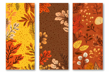 Autumn Leaves Illustration Set