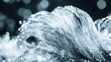 Abstract Silver Fiber Background Image