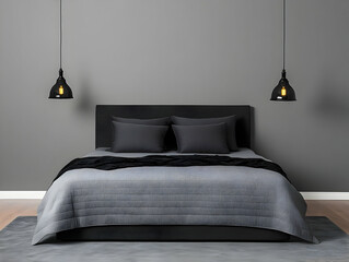 Modern Bedroom Interior Illustration