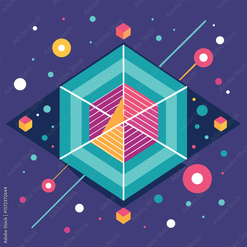 Poster abstract simple geometric vector seamless pattern with gold line texture on white background. light 