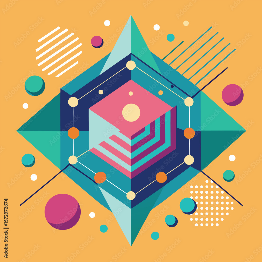 Poster abstract simple geometric vector seamless pattern with gold line texture on white background. light 