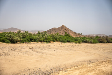Dry river bed in a rural area outside of Massawa, Eritrea