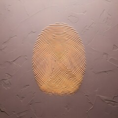 Fingerprint in Clay - Identity, Biometric Security, Individuality Concept, Unique Personal Mark