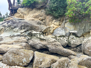 Eroded Sandstone Formations at Larrabee State Park
