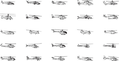 military helicopter silhouette. © Mehedi