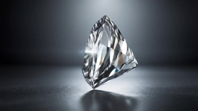 diamond on black background