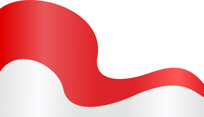 Elegant Indonesian Flag Corner Border