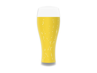 Beer Poured in Glass