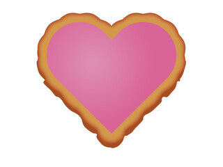 Decorated Heart Sugar Cookie