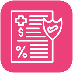 Health Insurance Deductible Icon