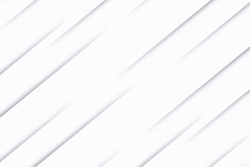 Obraz premium Abstract white and gray diagonal geometric shapes background