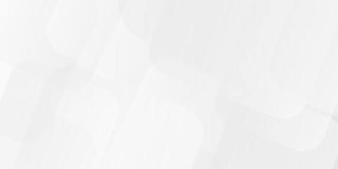 White and gray overlap triangle geometric technology pattern. minimal rectangle randomly arranged...