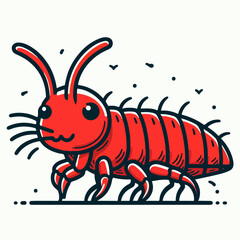 flea vector illustration 