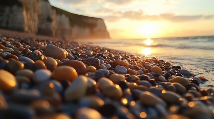 Obraz premium beach view decorated with sunlight