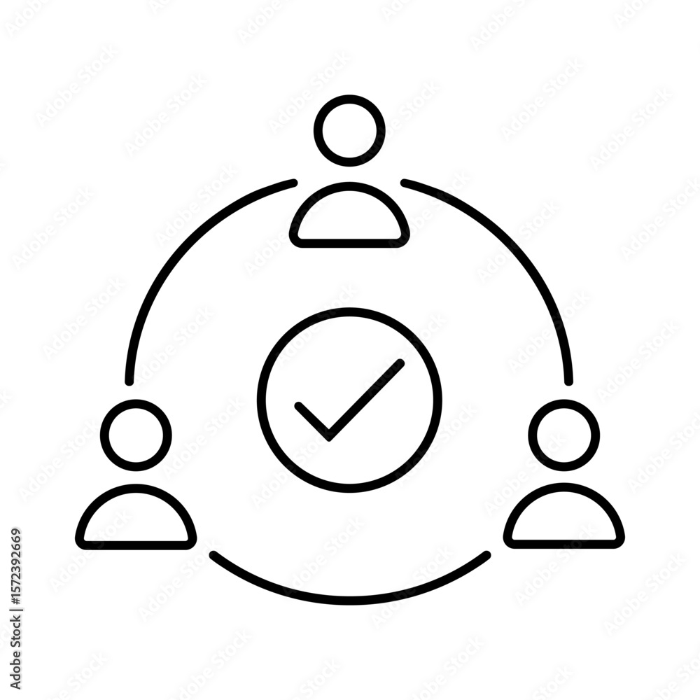 Poster quality control vector icon. quality check illustration sign. approved symbol. quality web icons.