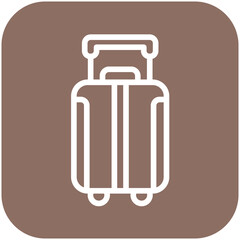 Wheeled Luggage Icon