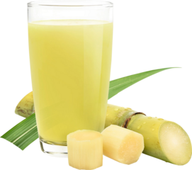 Sugarcane Juice Isolated From Background