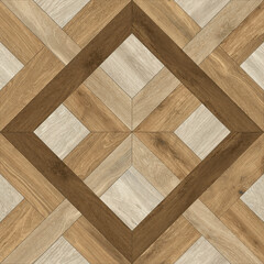 Modern seamless geometric pattern with natural textures: marble, wood, stone, cement, terrazzo. Ideal for interior design, wallpaper, packaging, textiles, tiles, and parquet flooring.	