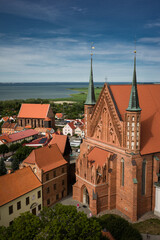 Frombork -widok z wieży Radziejowskiego
