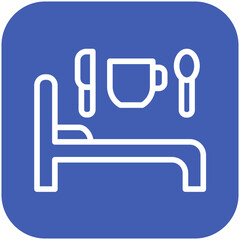 Fototapeta premium Bed & Breakfast Icon