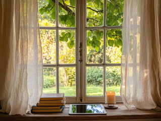 reading corner at window