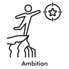 Ambition Icon - Line Style
