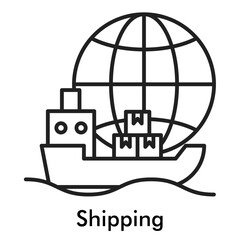 Shipping Icon - Line Style